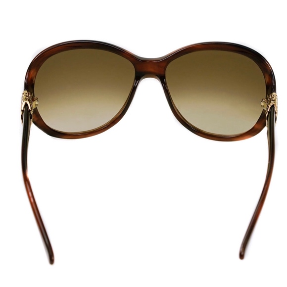Escada Brown Gradient Gold Crest Havana Sunglasses main image 4